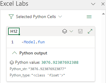 Python Editor from Excel Labs